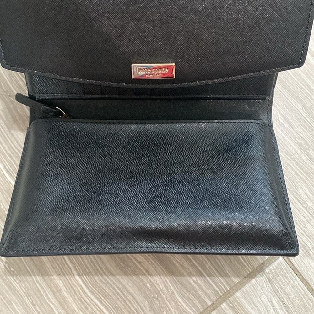 Kate Spade wallet crossbody purse nude and black - Picture 5 of 6